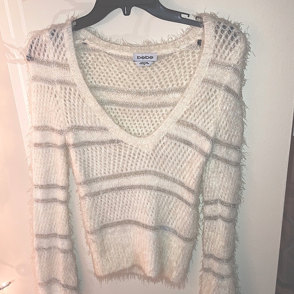 Lightweight white sweater